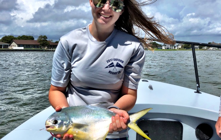 Fishbites lures this Pompano In the Bay