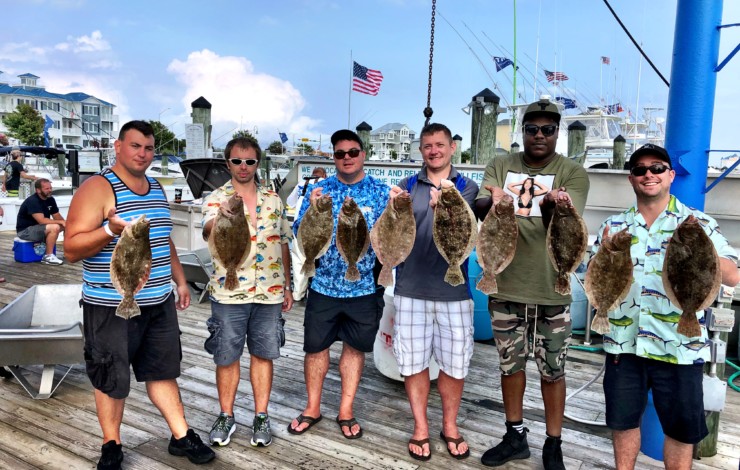 OCMD bay flounder fishing as good as it gets for August